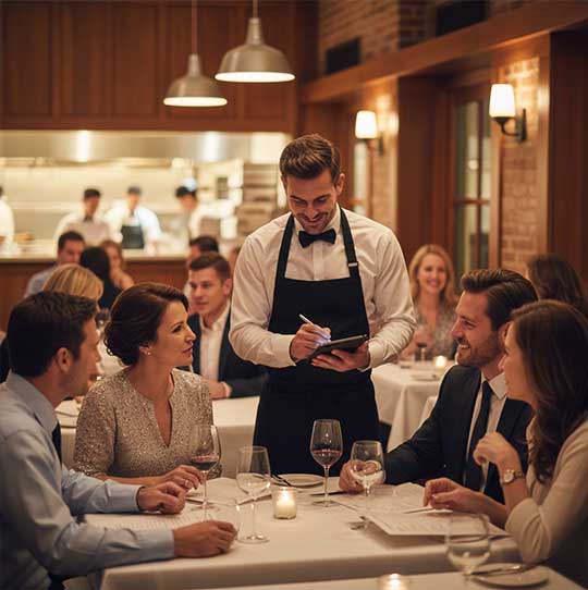 Service en salle et relation client